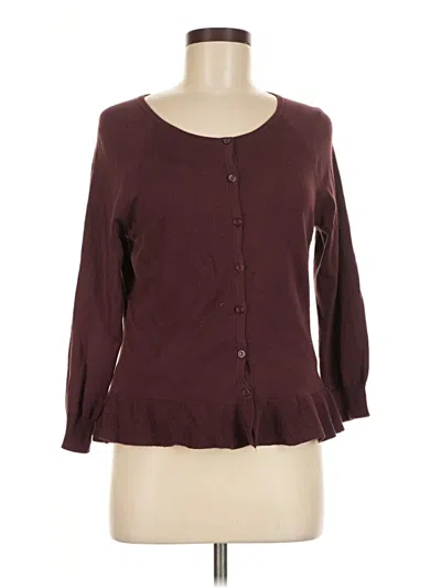 Pre-owned Jg Knitwear Cardigan Sweater In Burgundy