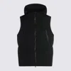 Jg1 Yves Salomon Black Padded Hooded Vest In Black
