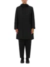 Jg1 Black Nylon Parka With Textured Finish