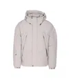 Jg1 Hooded Down Jacket And Pockets In Gray