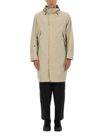 JG1 ELONGATED NYLON PARKA WITH HOOD