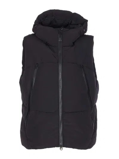Jg1 Green Hybrid Down Jacket In Black