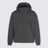 Jg1 Hybrid Down Jacket With Hood In Gray