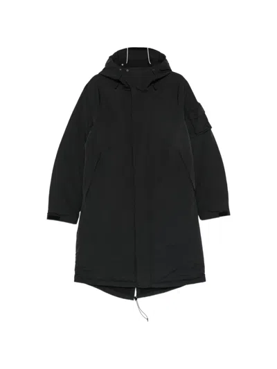 Jg1 Hooded Padded Coat In Black