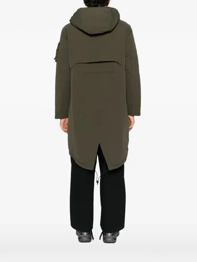 Jg1 Hooded Padded Parka In Green