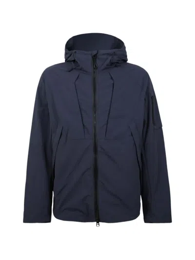 Jg1 Hooded Panelled Jacket In Blue