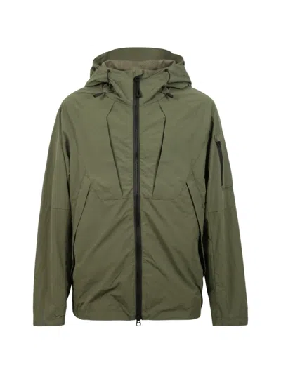 Jg1 Hooded Panelled Jacket In Multi