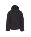 Jg1 Hybrid Hooded Down Jacket In Black