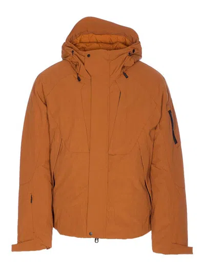 Jg1 Hybrid Down Jacket In Brown