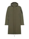 Jg1 Long Quilted Jacket Adjustable Features In Green