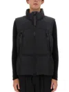 Jg1 Casual Black Jacket With High Collar In Black