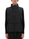 Jg1 Casual Black Jacket With High Collar In Black