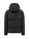 Jg1 Lightweight Hooded Down Jacket In Black