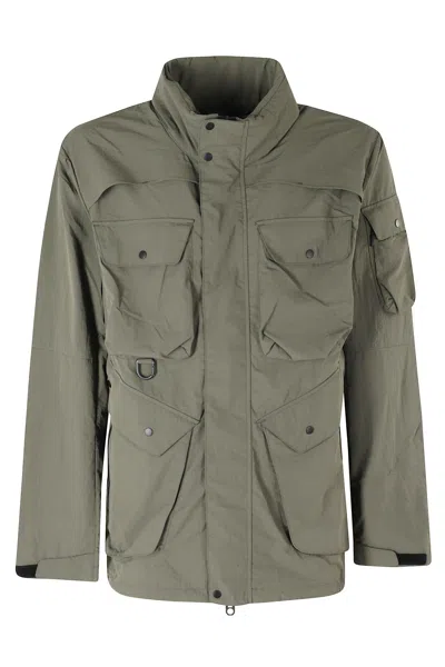 Jg1 Mag Fusion Flight Jacket With High Collar And Multi-pocket Design In Green