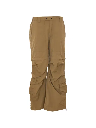 Jg1 Multiple-pocket Cargo Trousers In Brown
