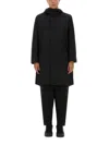 Jg1 Black Nylon Parka With Textured Finish In Black