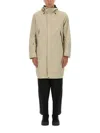 Jg1 Elongated Nylon Parka With Hood In White