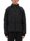 Jg1 Oversized Jacket With High Collar In Blue