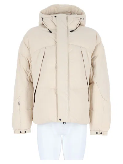 Jg1 Padded High Collar Hooded Sports Jacket In Multi