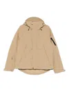 Jg1 Padded Hooded Jacket In Neutral