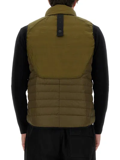 Jg1 Padded Nylon Vest In Green