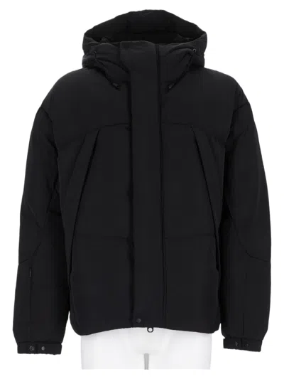 Jg1 Padded Sports Hooded Jacket In Black