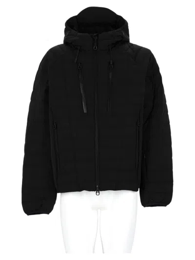 Jg1 Quilted Black Hooded Sports Jacket