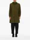 Jg1 Zip-fastening Parka Coat In Brown