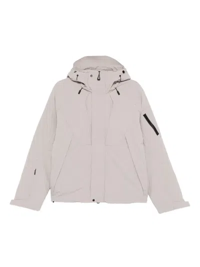 Jg1 Zip-up Hooded Jacket In Silver