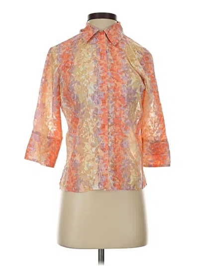 Pre-owned Jh Collectibles 3/4 Sleeve Blouse In Orange