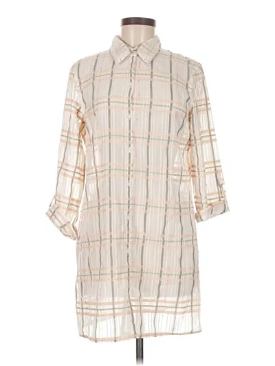 Pre-owned Jh Collectibles Long Sleeve Blouse In Ivory