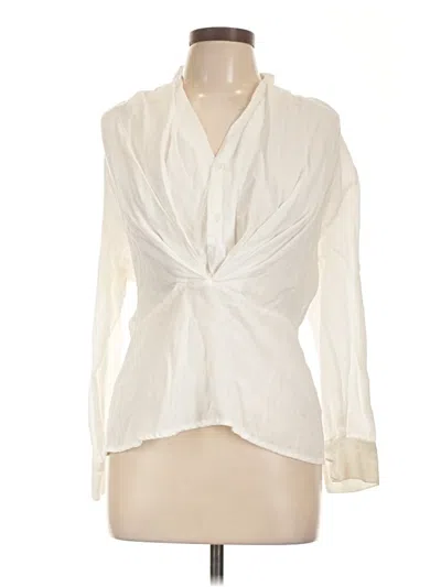Pre-owned Jh Collectibles Long Sleeve Blouse In Ivory