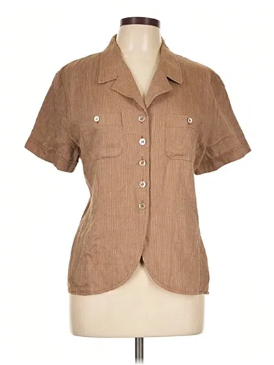 Pre-owned Jh Collectibles Short Sleeve Polo Shirt In Brown