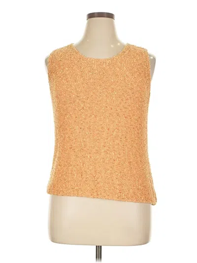 Pre-owned Jh Collectibles Sleeveless Top Orange Scoop Neck Tops