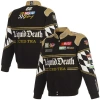 Jh Design Men's Black Nascar Liquid Death Full-snap Twill Uniform Jacket In Black
