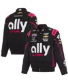 Jh Design Men's Black Alex Bowman Ally Full-snap Twill Uniform Jacket In Black