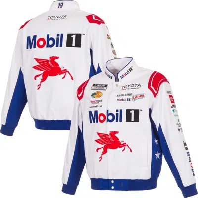 Jh Design White Chase Briscoe 2026 Mobil Full-snap Twill Racing Jacket