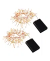 Jh Specialties Inc/lumabase Lumabase Battery Operated Firecracker Lights, Set Of 2 In Copper