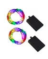 Jh Specialties Inc/lumabase Lumabase Battery Operated Multi Strand Fairy String Lights, Set Of 2 In Multi