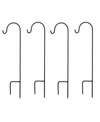 Jh Specialties Inc/lumabase Lumabase Set Of 4- 18" Black Metal Shepherd's Hook In Black