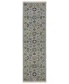 Jhb Design Aberdeen 561w1 2'3" X 7'6" Runner Area Rug In Blue,ivory