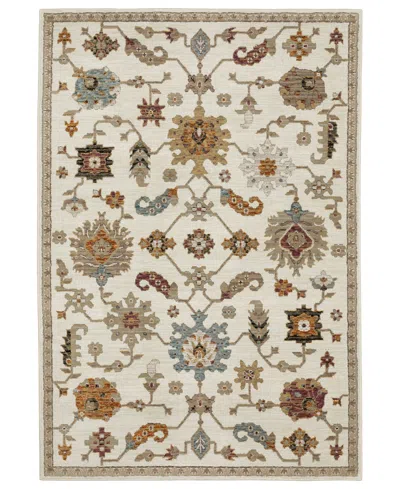 Jhb Design Journey 2419b 1'10" X 3'2" Area Rug In Ivory