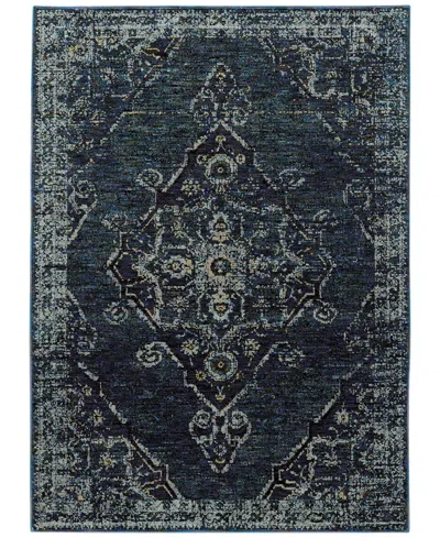 Jhb Design Journey Charlemagne 3'3" X 5'2" Area Rug In Blue