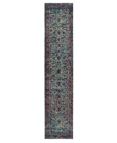 Jhb Design Journey Pena 6'7" X 9'6" Area Rug In Blue