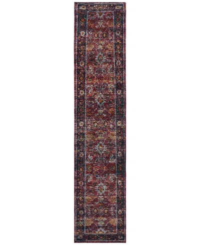 Jhb Design Journey Prima 6'7" X 9'6" Area Rug In Red