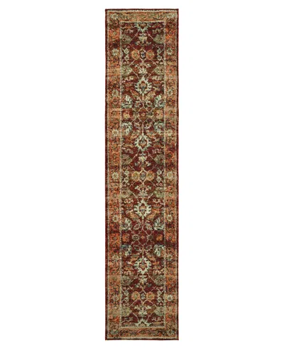 Jhb Design Andorra Viva 7'10" X 10'10" Area Rug In Red