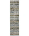 Jhb Design Atlas 747 2'6" X 12' Runner Area Rug In Blue