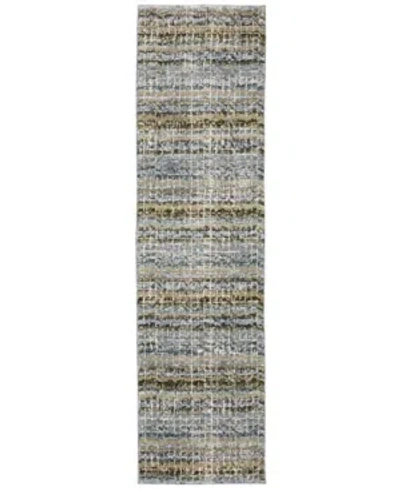 Jhb Design Atlas 747 2'6" X 12' Runner Area Rug In Blue