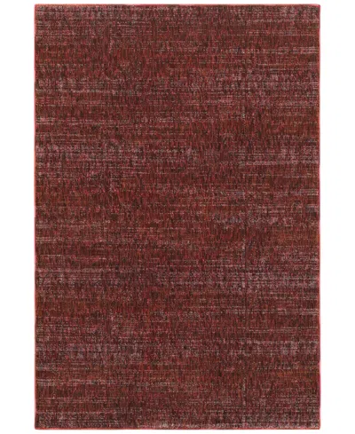 Jhb Design Atlas Shades 7'10" X 10'10" Area Rug In Red