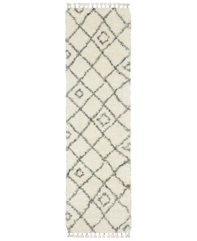 Jhb Design Axis Ax03a 2'3" X 7'6" Runner Area Rug In Ivory